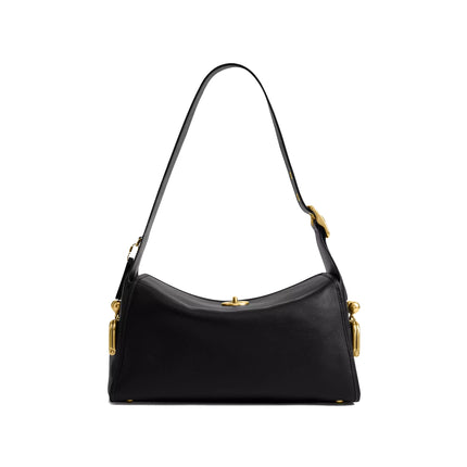 Coach Women's Turnlock Haversack Bag Brass/Black