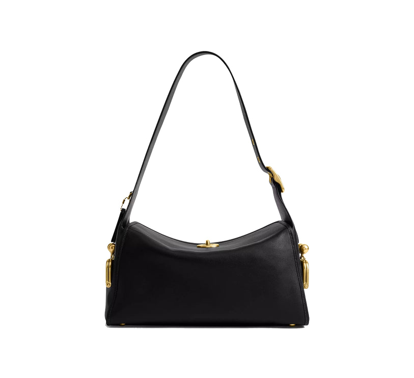 Coach Women's Turnlock Haversack Bag Brass/Black