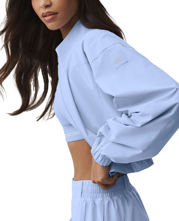 alo Women's Clubhouse Jacket Light Provence Blue