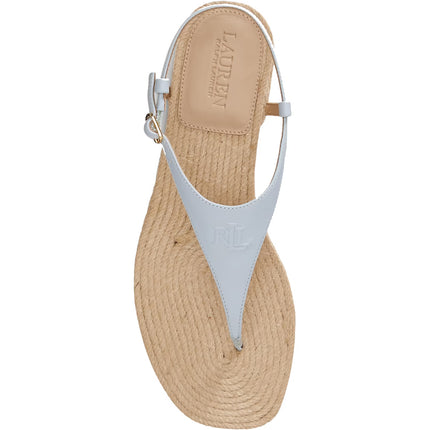 Polo Ralph Lauren Women's Everley III Nappa Leather Sandal Alpine Blue