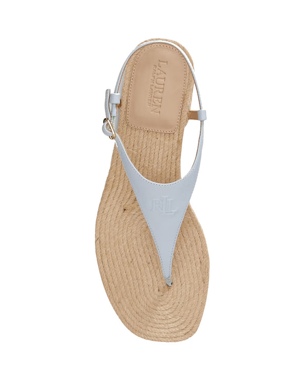 Polo Ralph Lauren Women's Everley III Nappa Leather Sandal Alpine Blue