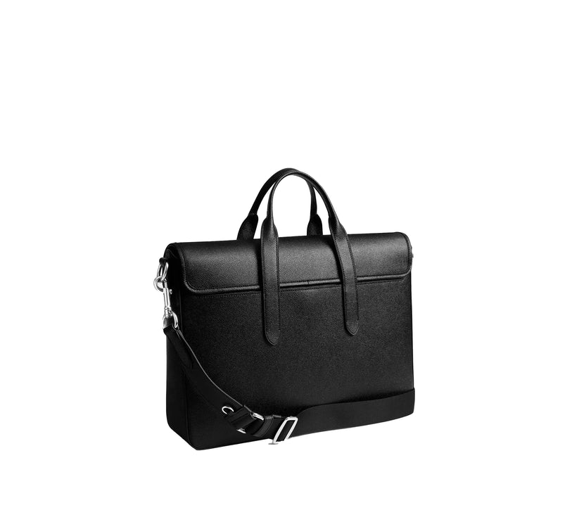 Coach Unisex Sullivan Portfolio Brief Silver/Black
