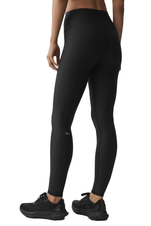 alo Women's Airlift Winter Warm High-Waist Legging - Black