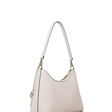 Michael Kors Women's Sammy Medium Pebbled Leather Convertible Shoulder Bag Light Cream/Gold
