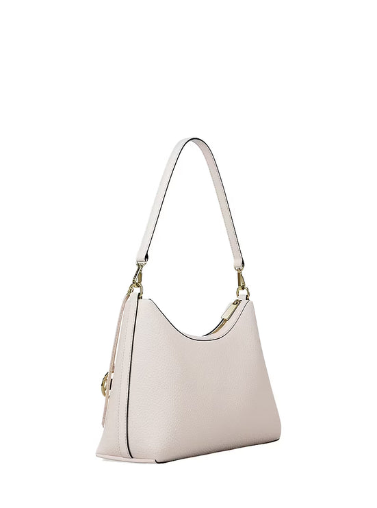 Michael Kors Women's Sammy Medium Pebbled Leather Convertible Shoulder Bag Light Cream/Gold
