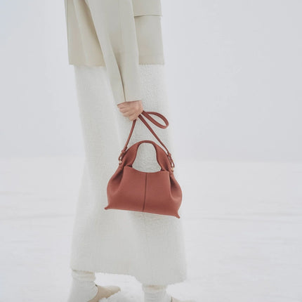 Polène Women's Numéro Neuf Mini Edition Textured Red Clay