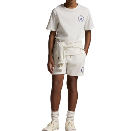 Polo Ralph Lauren Boy's Logo Cotton Jersey Tee Deckwash White