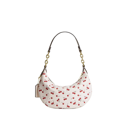 Coach Women's Mini Payton Bag With Cherry Print Gold/Chalk Multi