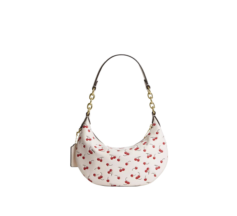 Coach Women's Mini Payton Bag With Cherry Print Gold/Chalk Multi