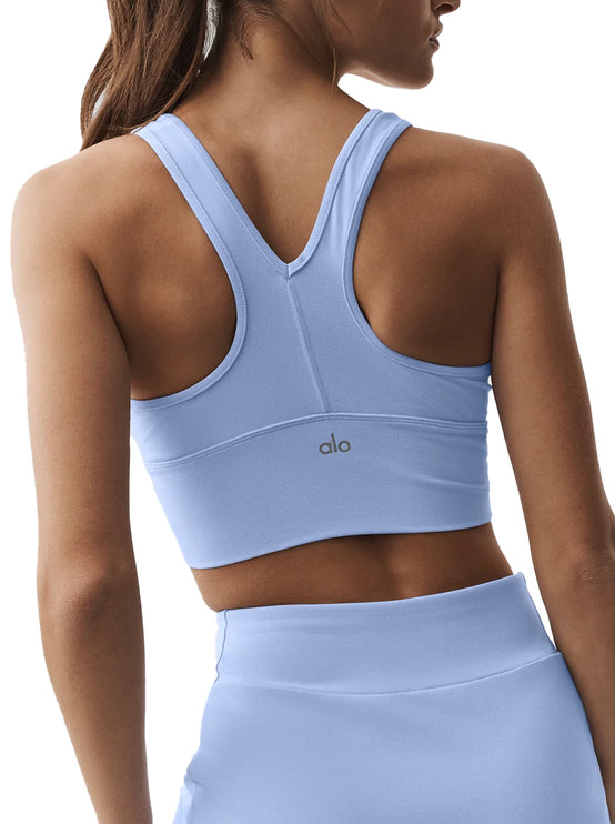 alo Women's Wild Thing Bra Light Provence Blue