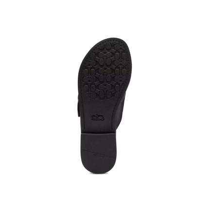Coach Women's Crisscross Buckle Sandal Black