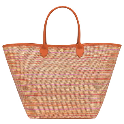 Longchamp Women's Le Pliage Collection L Basket Bag Canvas Rainbow