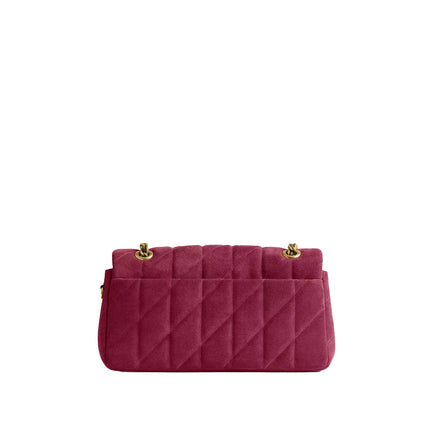 Coach Women's Tabby Shoulder Bag 26 With Quilting Brass/Dark Fuchsia
