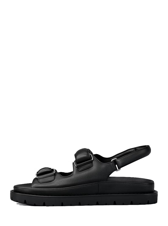 Michael Kors Women's Holland Sandal Black/Silver