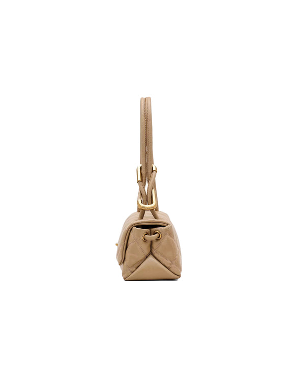 Marc Jacobs Women's The Quilted Mini Dual Shoulder Bag Camel