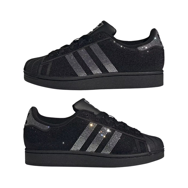 Adidas Superstar II Shoes Core Black/Silver Metallic/Off White