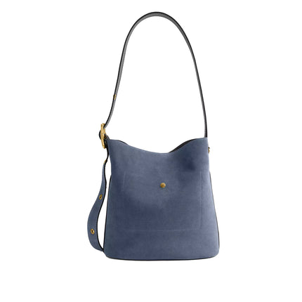 Coach Women's Bleecker Bucket Bag Suede/Brass/Light Denim