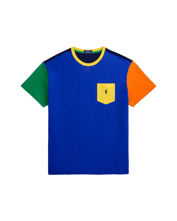 Polo Ralph Lauren Men's Classic Fit Jersey Pocket T-Shirt Pacific Royal Multi