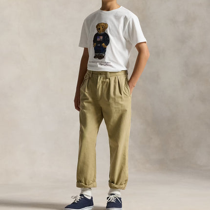 Polo Ralph Lauren Boy's Polo Bear Cotton Jersey Tee White Core Bear