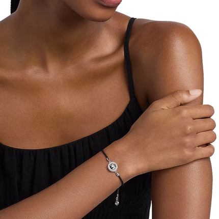 Michael Kors Women's Pavé Logo Corded Bracelet Black