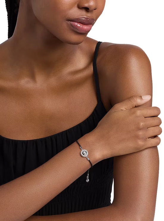 Michael Kors Women's Pavé Logo Corded Bracelet Black