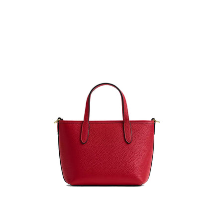 Coach Women's City Mini Tote Bag Gold/Bright Cardinal