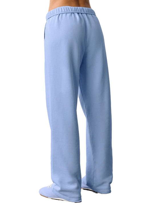 alo Women's Accolade Straight Leg Sweatpant Light Provence Blue