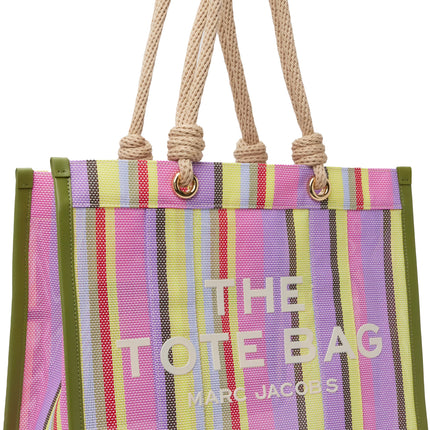 Marc Jacobs Women's The Stripe Mesh Large Tote Bag Purple Multi