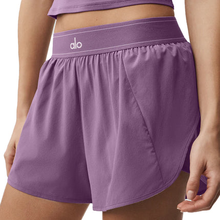 alo Women's Match Point Short Plum Kiss