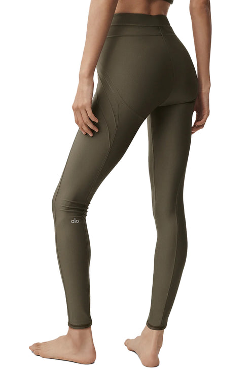 alo Women's Airlift High-Waist Evolve Legging Olive Tree
