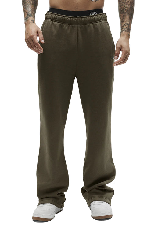 alo Men's Accolade Straight Leg Sweatpant Olive Tree