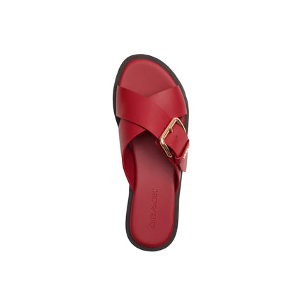 Coach Women's Crisscross Buckle Sandal Poppy