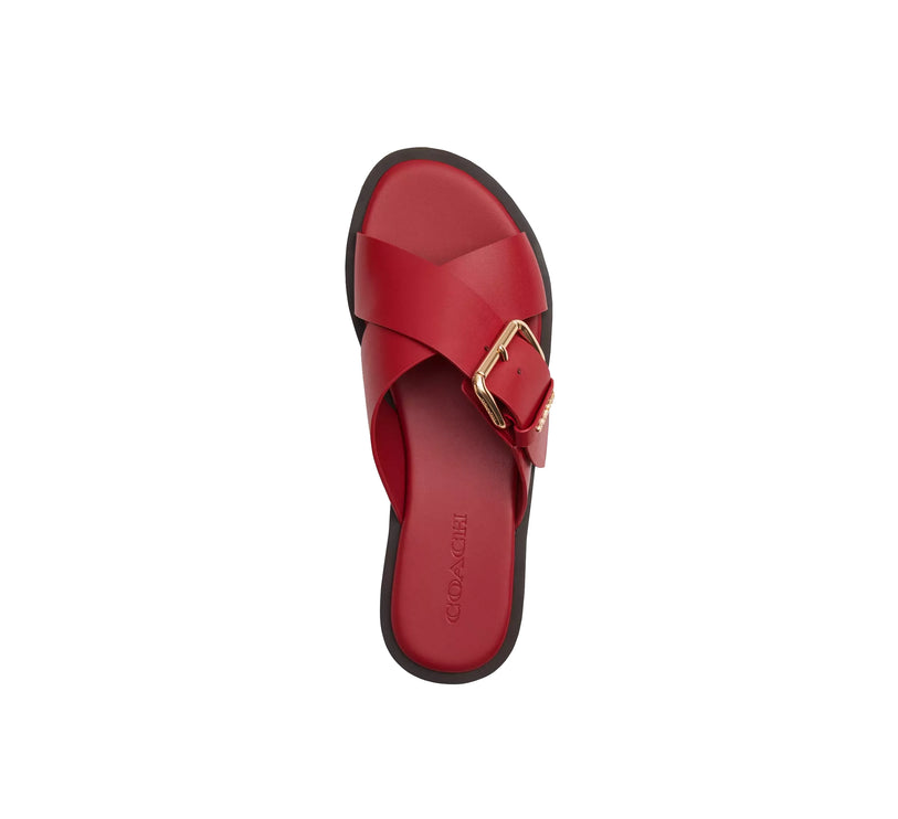 Coach Women's Crisscross Buckle Sandal Poppy