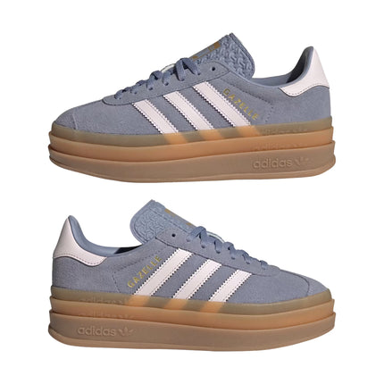 Adidas Big Kid's Gazelle Bold Shoes Silver Violet/Almost Pink/Gum JQ1297