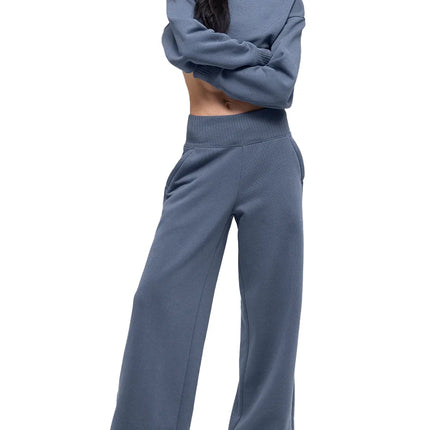 alo Women's Cropped Serenity Coverup Bluestone