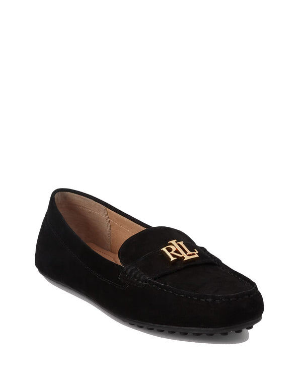 Polo Ralph Lauren Women's Barnsbury Suede Loafer Black