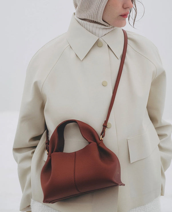 Polène Women's Numéro Neuf Mini Edition Textured Red Clay