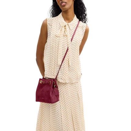 Coach Women's Jade Drawstring Bag Brass/Dark Fuchsia