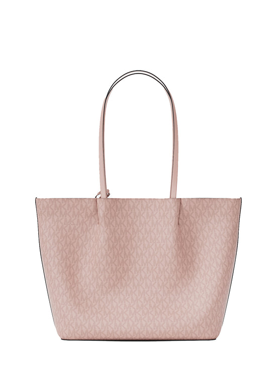 Michael Kors Women's Carson Large Signature Logo Tote Bag Powder Blush/Gold