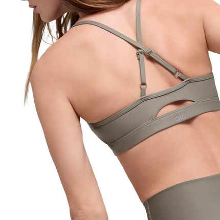 alo Women's Airlift Intrigue Bra Light Cocoa