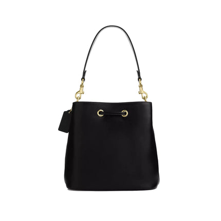Coach Women's Rowan Bucket Bag With Pocket Gold/Black