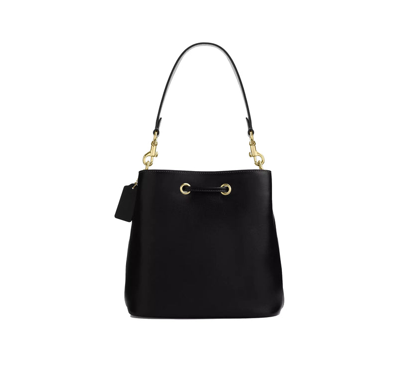 Coach Women's Rowan Bucket Bag With Pocket Gold/Black