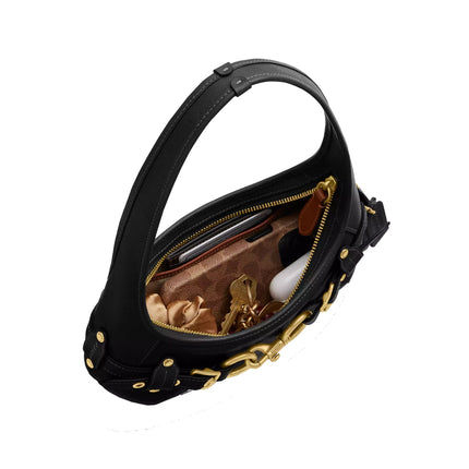 Coach Women's Belted Ergo Shoulder Bag 26 Brass/Black