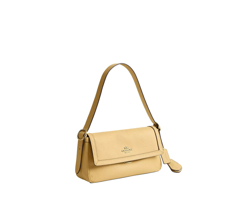 Coach Women's Etta Small Flap Shoulder Bag Gold/Soft Yellow