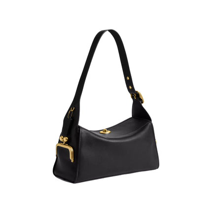 Coach Women's Turnlock Haversack Bag Brass/Black
