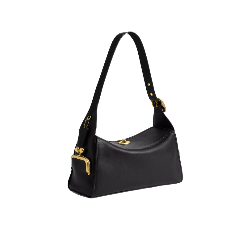 Coach Women's Turnlock Haversack Bag Brass/Black