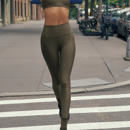 alo Women's 7/8 High-Waist Airlift Legging Olive Tree