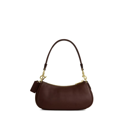 Coach Women's Ashton Shoulder Bag In Haircalf Gold/Dark Brown Chalk