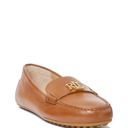 Polo Ralph Lauren Women's Barnsbury Nappa Leather Driver Deep Saddle Tan