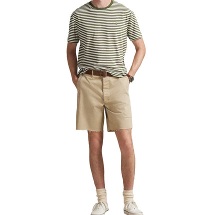 Polo Ralph Lauren Men's Classic Fit Striped Jersey T-Shirt Supply Olive/White